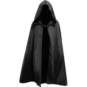 🆕Women Green Renaissance Cloak with Hood Velvet Cape Halloween Cosplay Costume